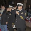 Navy brass sings National Anthem.